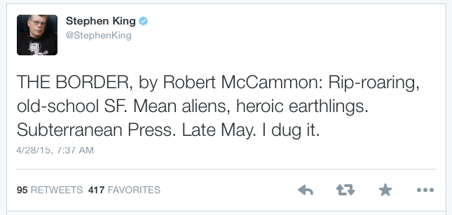 Stephen King on The Border